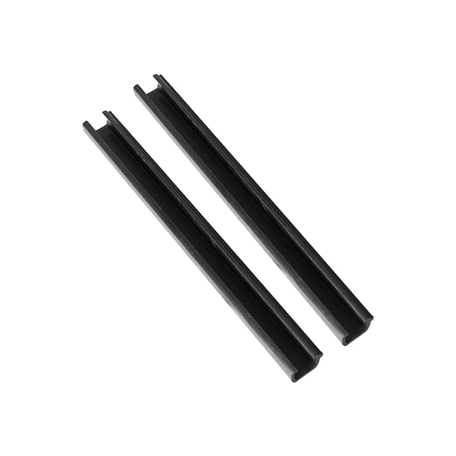 Carbon fiber open-section profiles on a light background