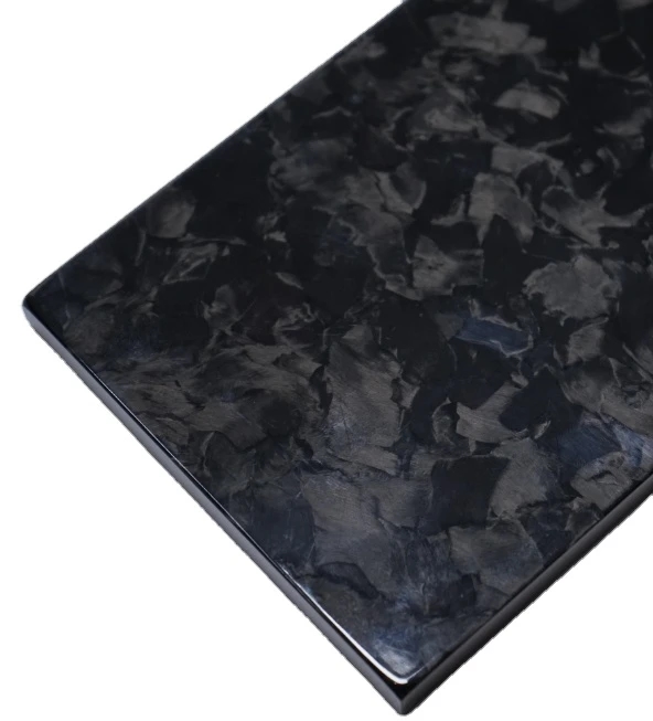 Forged carbon fiber sheet appearance illustrating construction and finish review