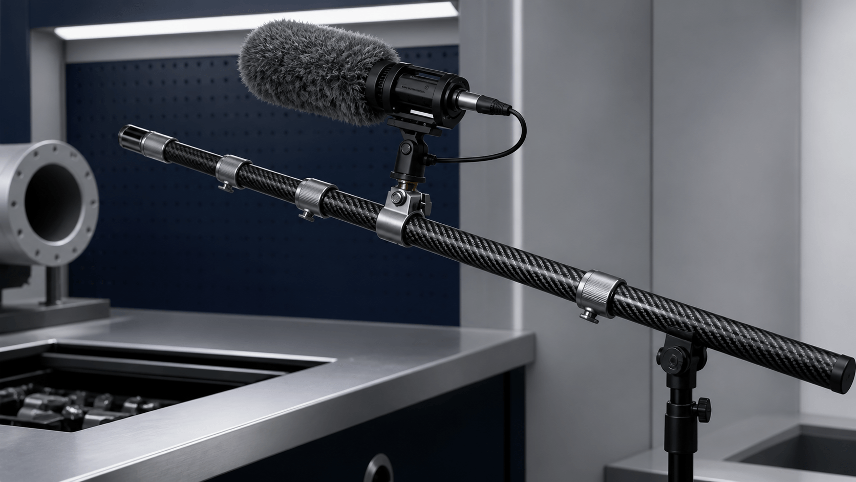 Illustrative Microphone boom support application context