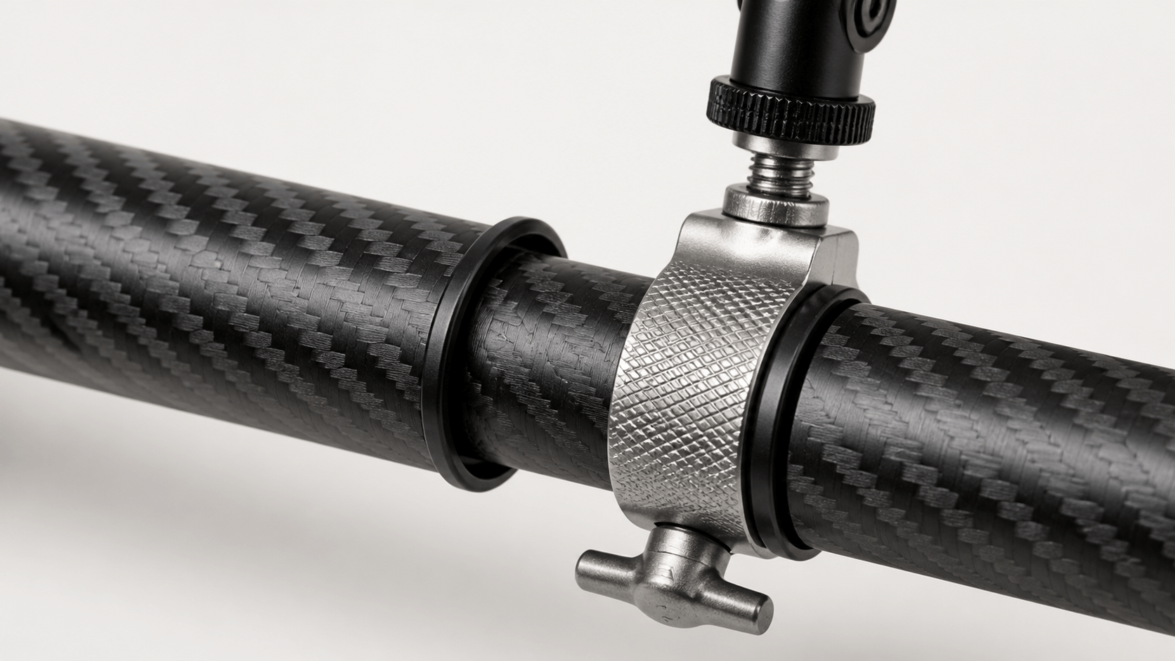 Carbon Fiber Telescopic Microphone Boom Pole — detail view